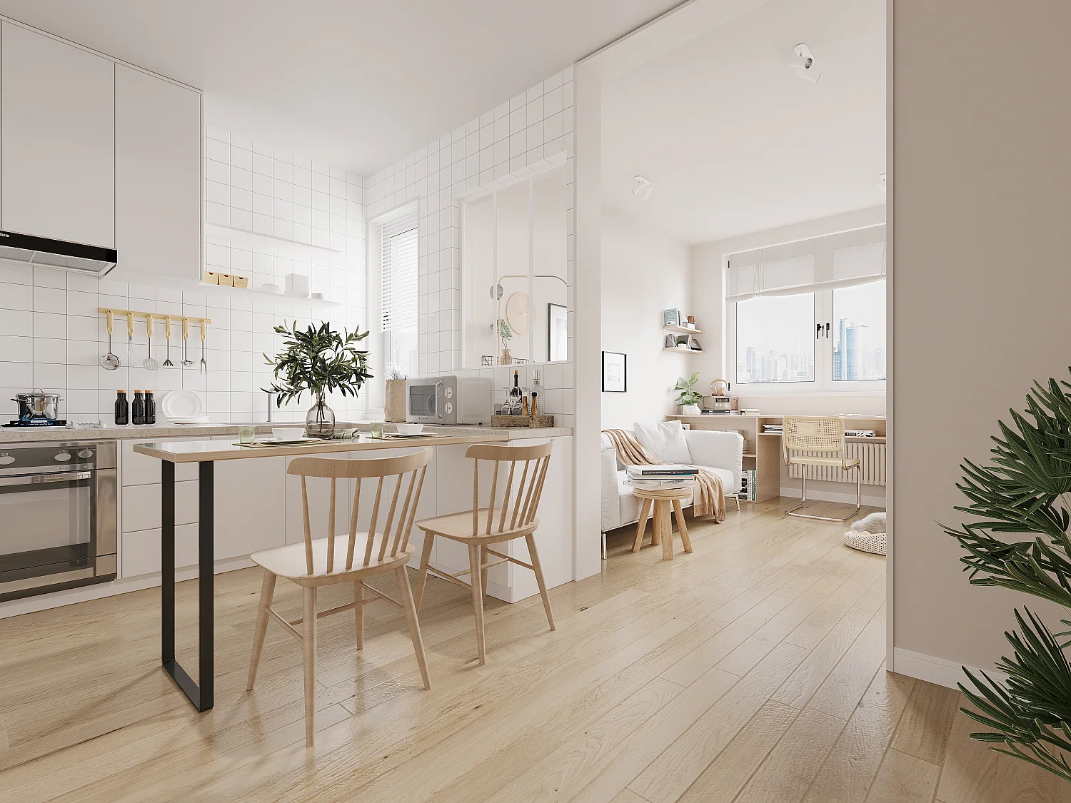 Atelier-Glaswand - 90 x 105 cm - thermolackiertes Aluminium - Weiß - BAYVIEW