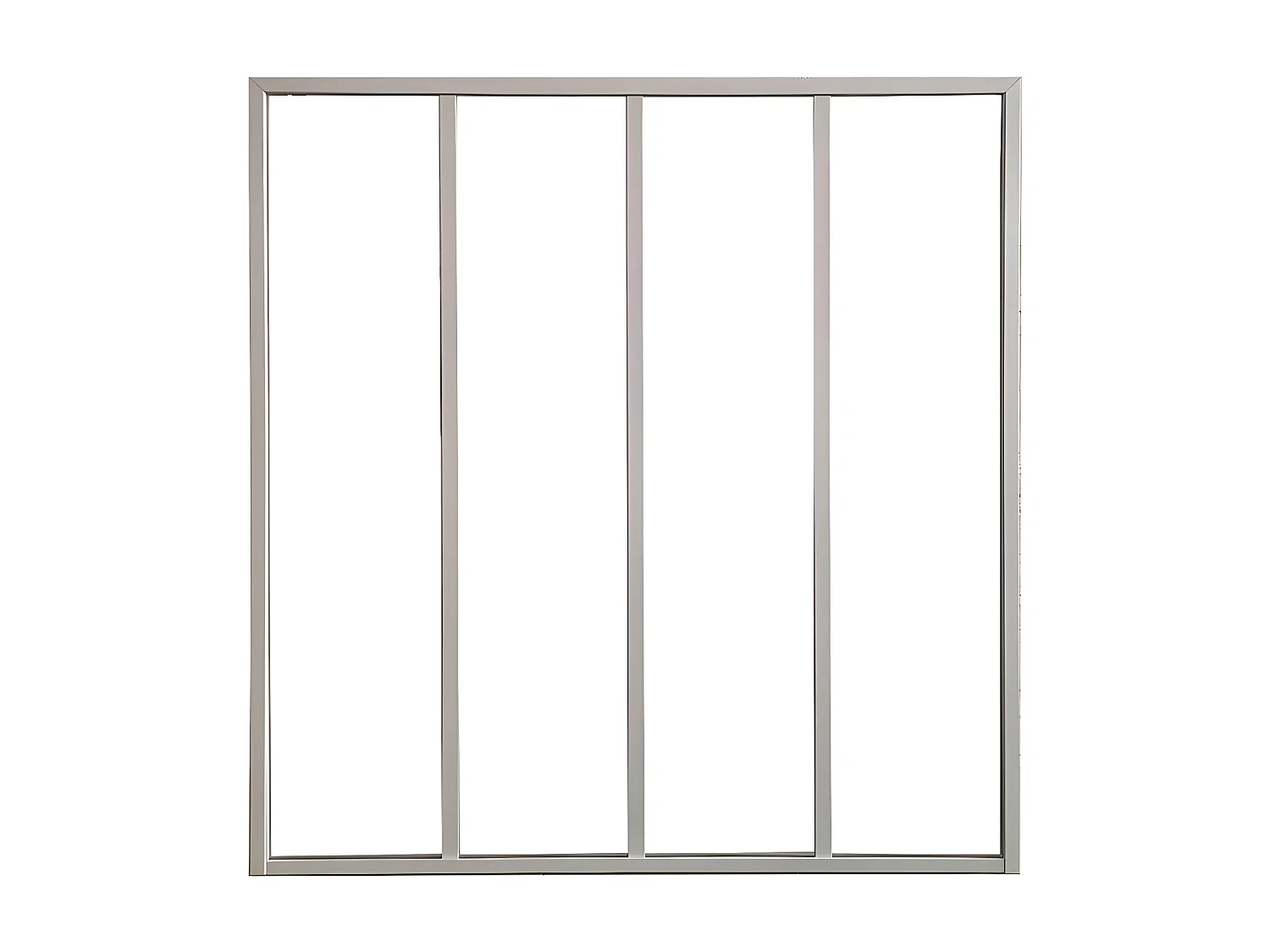 Verrière atelier en aluminium thermolaqué - 120x105 cm - Blanc - BAYVIEW