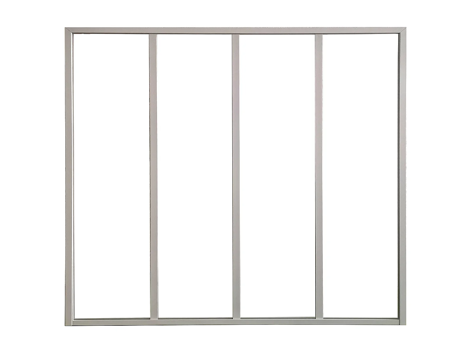 Atelier-Glaswand - 120 x 105 cm - thermolackiertes Aluminium - Weiß - BAYVIEW