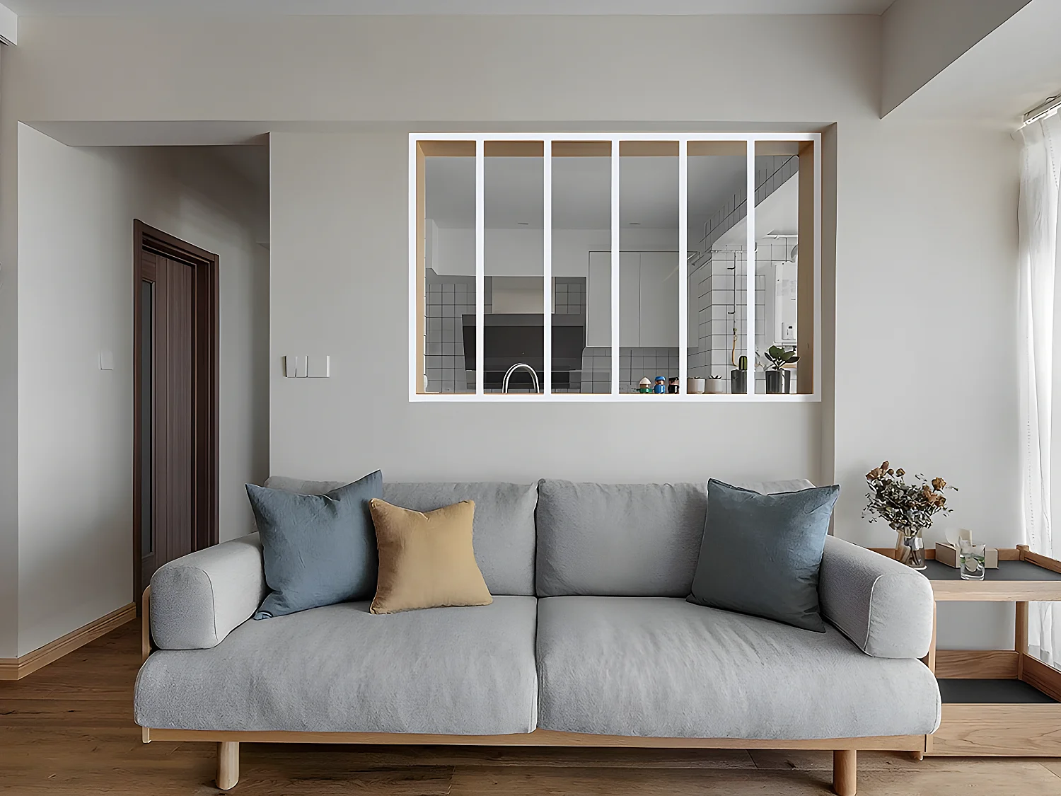 Verrière atelier en aluminium thermolaqué - 180x105 cm - Blanc - BAYVIEW