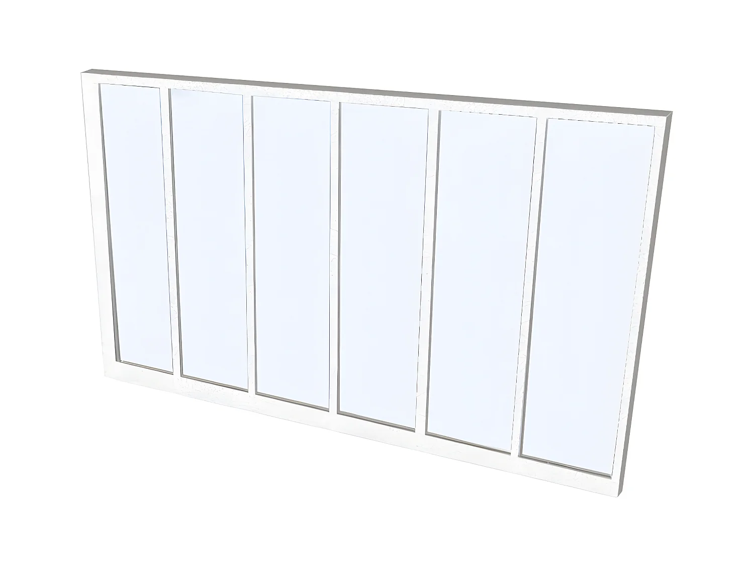Cristalera atelier BAYVIEW de aluminio termolacado blanco - 180x105 cm