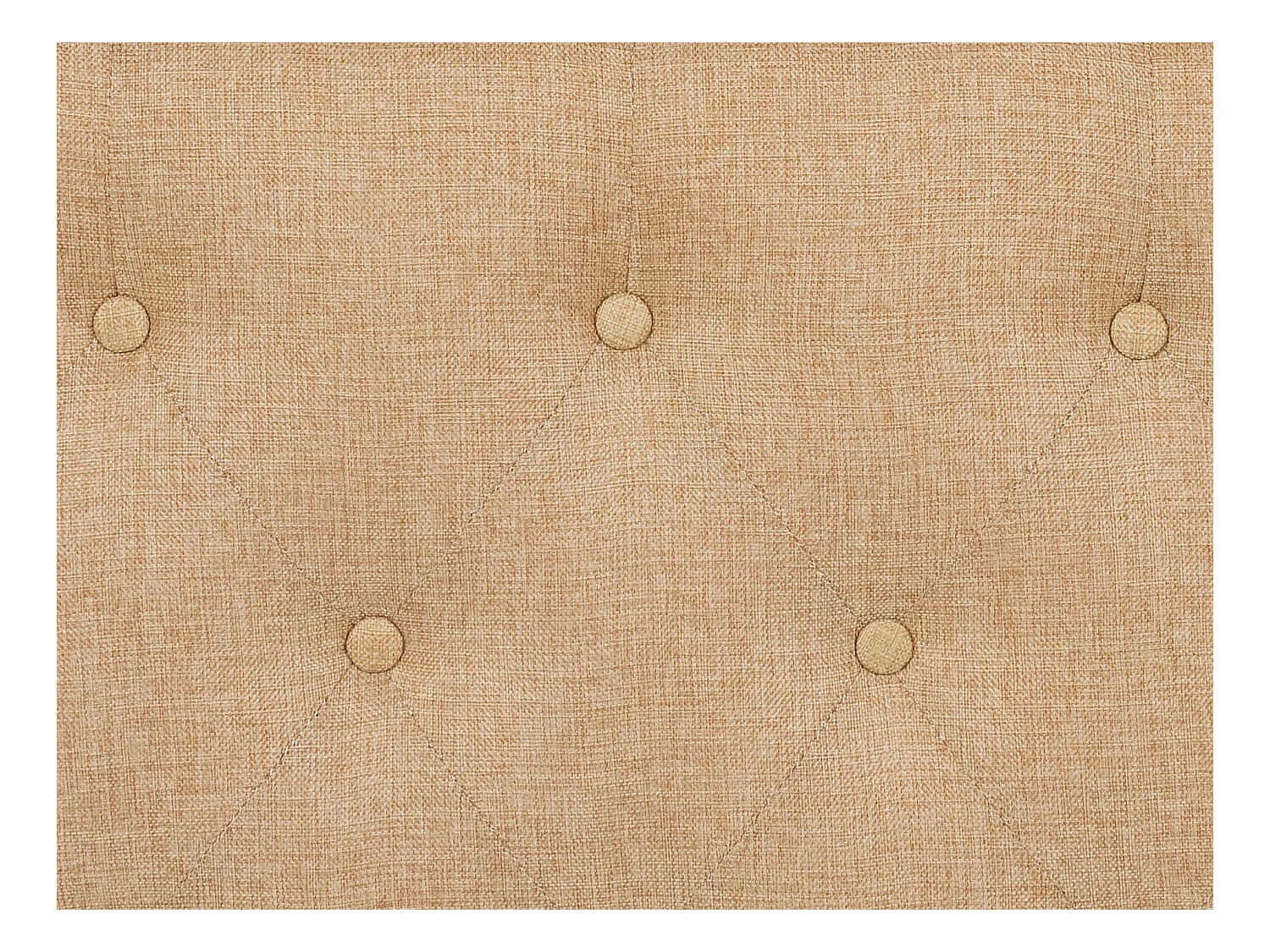 Tête de lit capitonnée 190 cm - Tissu - Beige - MASSIMO