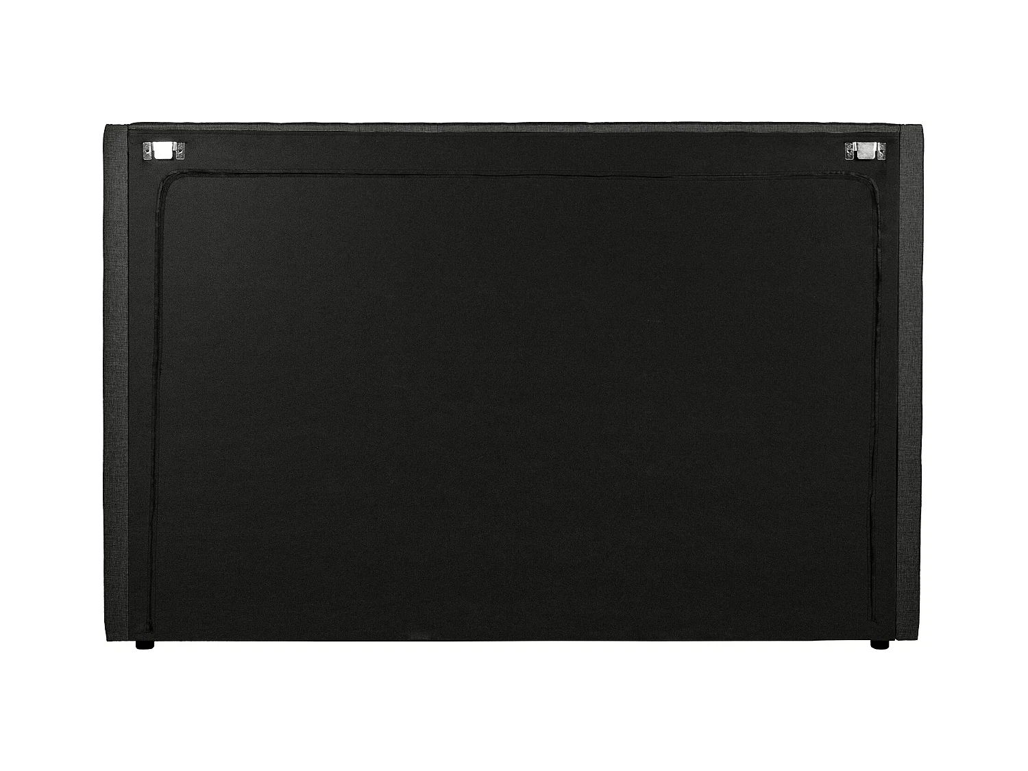 Polstret sengegærde - 190 cm - Stof - Grå - MASSIMO