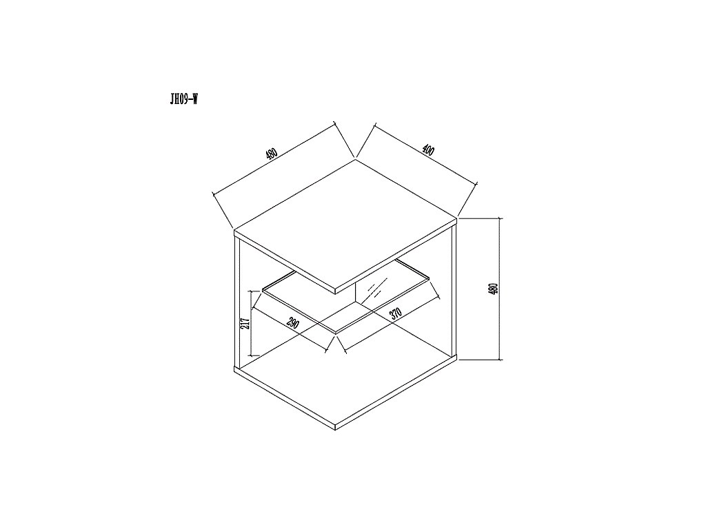 Nachttisch TOMY aus weiß lackiertem MDF und Sicherheitsglas mit LED