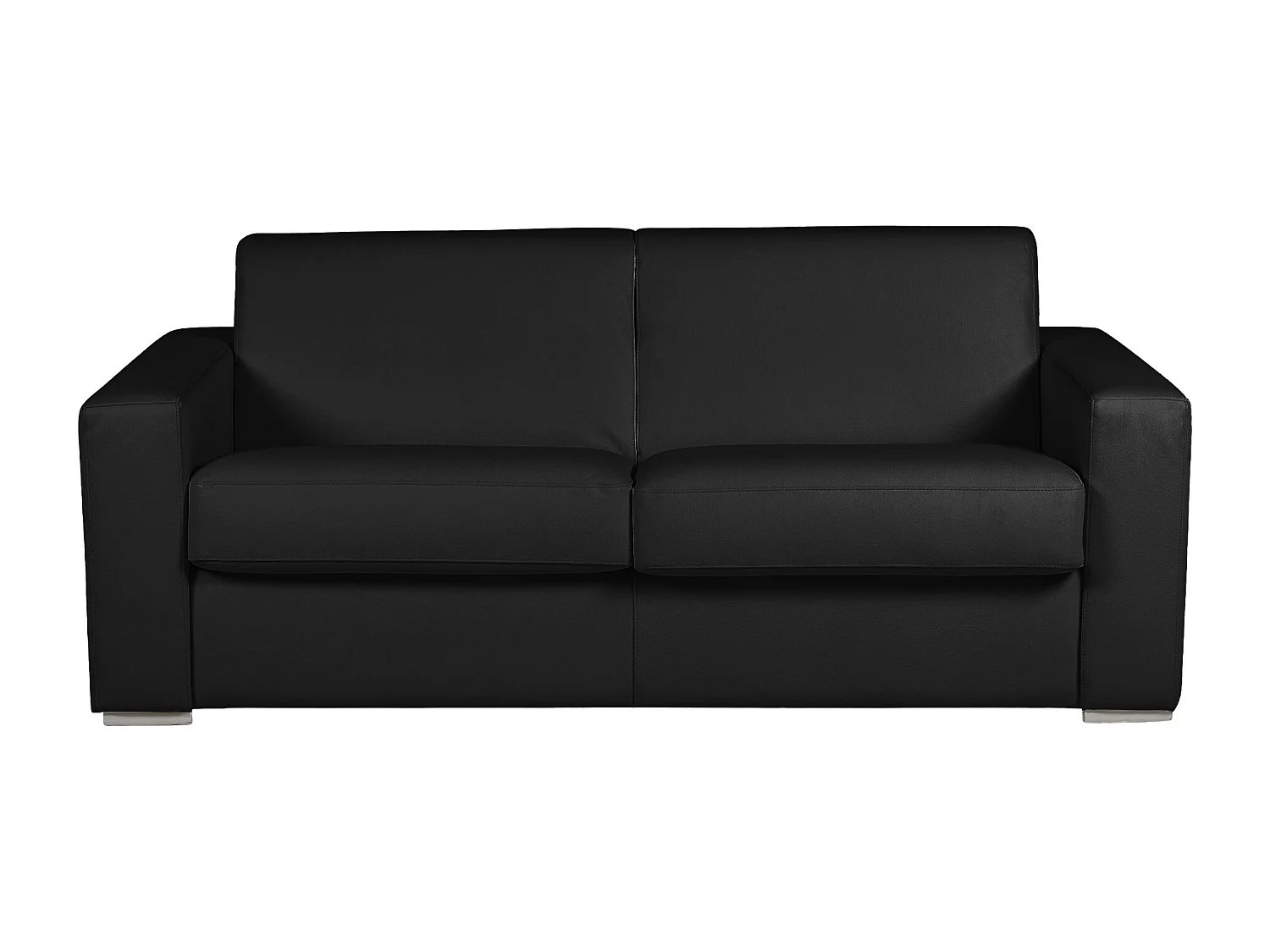 3-sits bäddsoffa express 100% svart buffelhud madrass 13 cm DELECTEA II