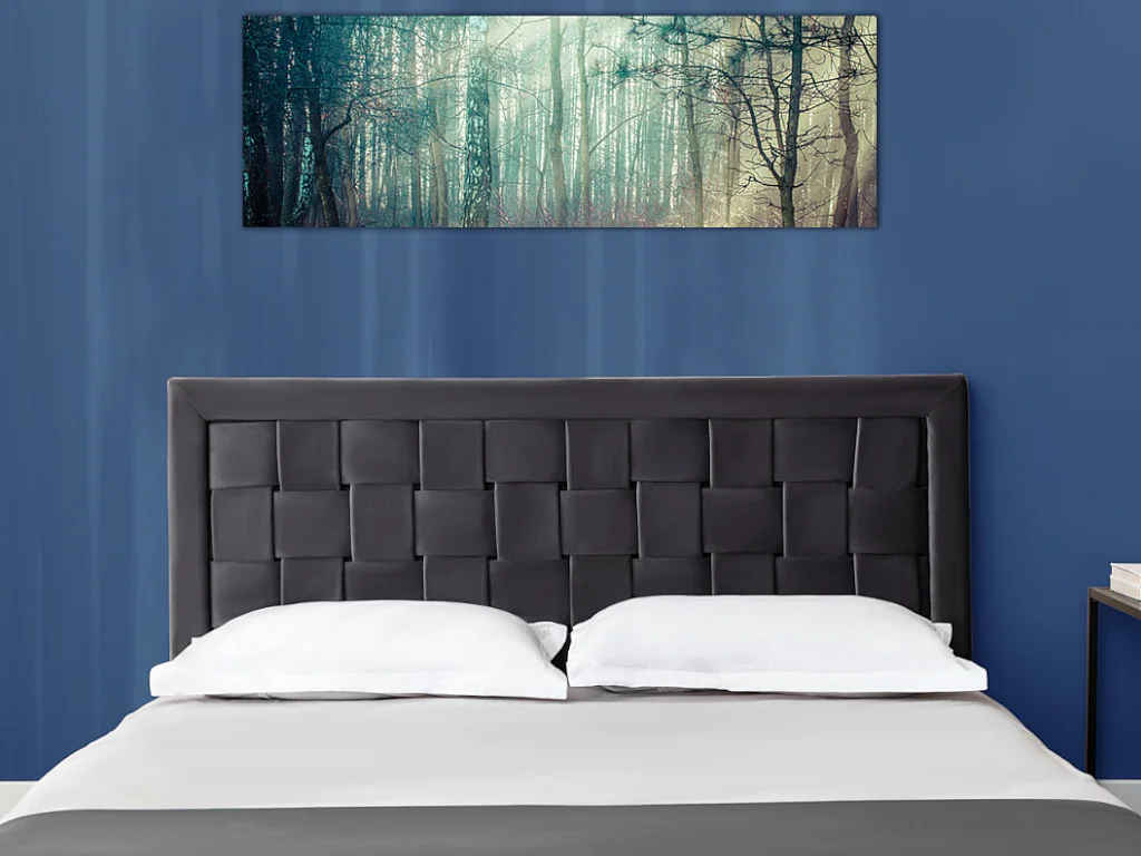 Bettkopfteil - Samt - 160 cm - Dunkelgrau - JENNA