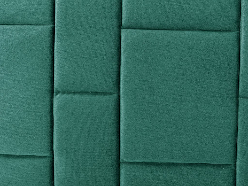 Tête De Lit Velours Vert Sapin 160x110cm - Style Art Déco, Pose Au Sol, Livrée Montée