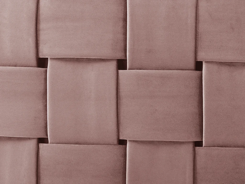 Hoofdeinde JENNA - Fluweel - 160cm - Oud roze