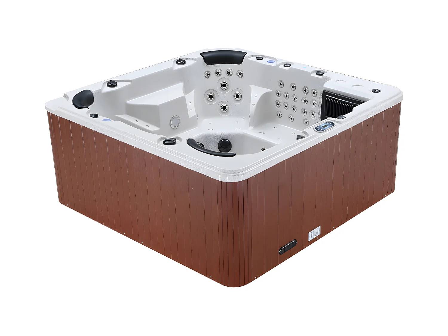 Spa voor 6 personen - Assortiment prestige - ULYSSE IV - Granietgrijs - 132 stralen - B220xL220xH97cm - Balboa systeem