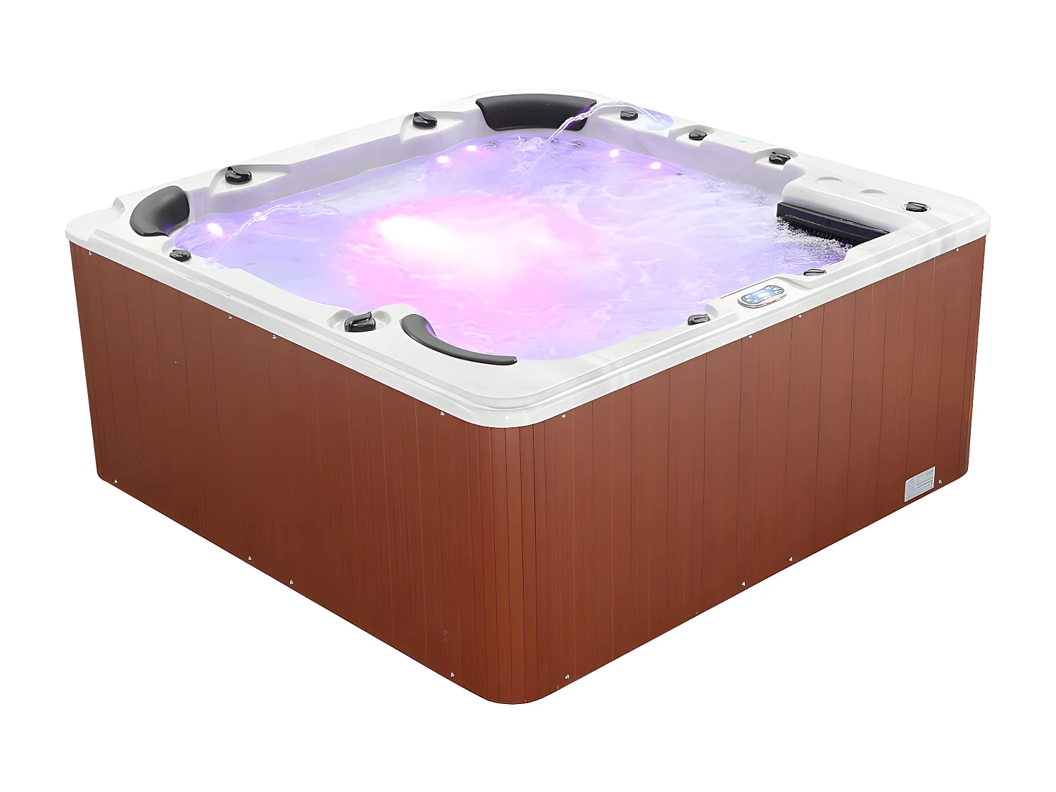 Spa voor 6 personen-  Assortiment prestige - ULYSSE IV - Parelwit - 132 stralen - B220xL220xH97cm - Balboa systeem