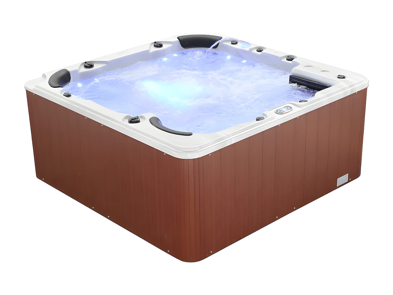 Spa voor 6 personen-  Assortiment prestige - ULYSSE IV - Parelwit - 132 stralen - B220xL220xH97cm - Balboa systeem