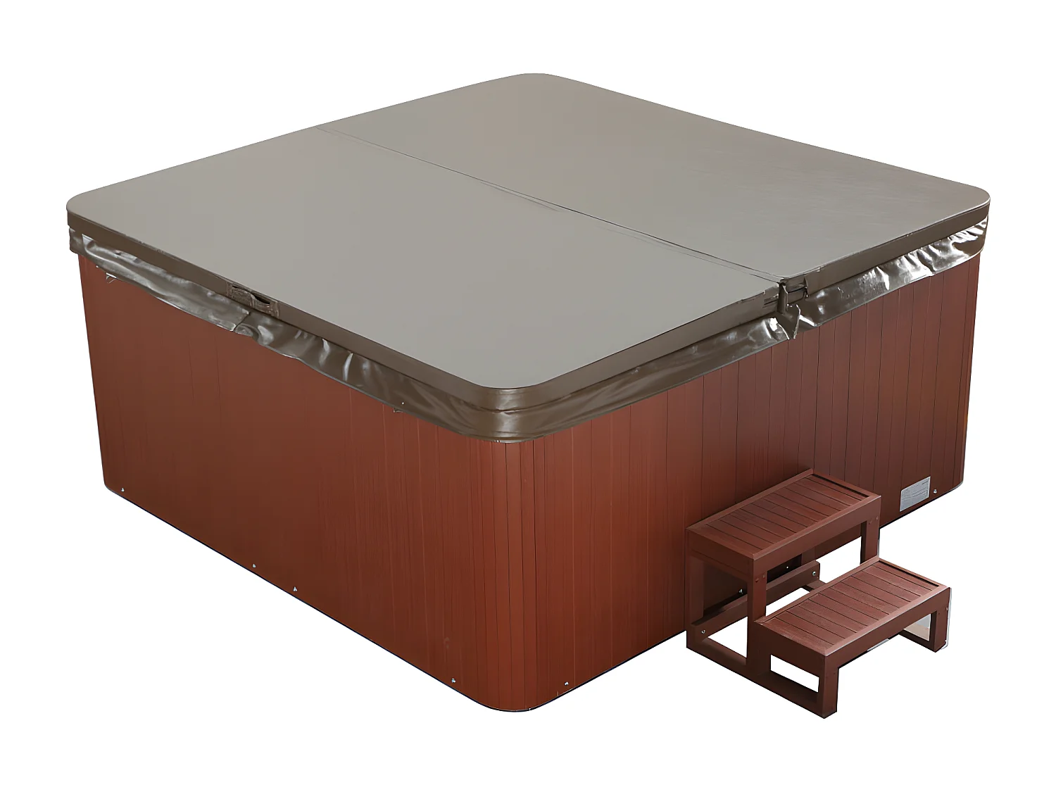 Spa voor 6 personen-  Assortiment prestige - ULYSSE IV - Parelwit - 132 stralen - B220xL220xH97cm - Balboa systeem