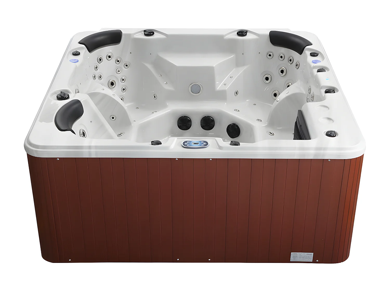 Spa voor 6 personen-  Assortiment prestige - ULYSSE IV - Parelwit - 132 stralen - B220xL220xH97cm - Balboa systeem