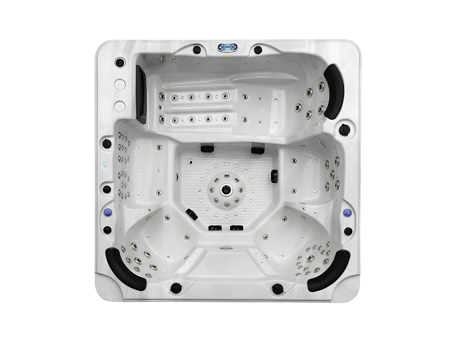 SPA 6 places blanc avec accessoires - Gamme prestige ULYSSE IV - 132 jets - l220 x L220 x H97 cm - Système Balboa
