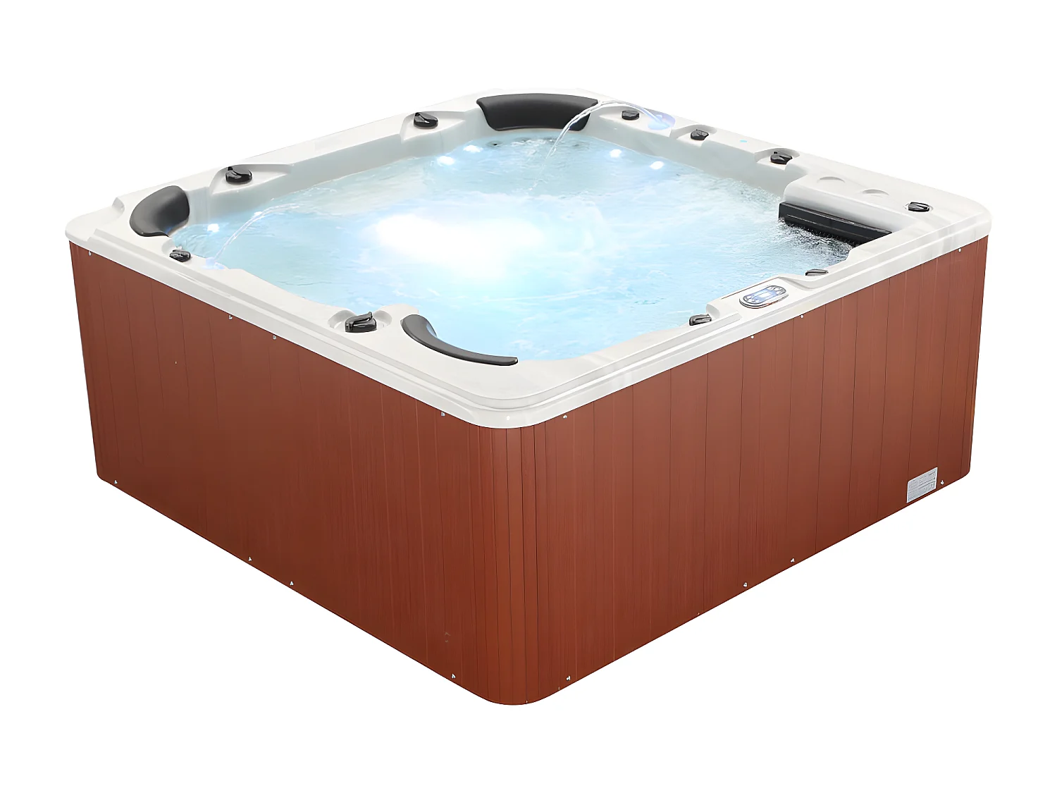 Spa voor 6 personen - wit met accessoires - Prestige gamma ULYSSE IV - 132 jets - L220 x B220 x H97 cm - Balboa-systeem