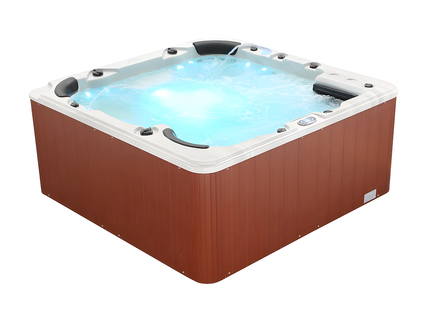 Spa voor 6 personen - wit met accessoires - Prestige gamma ULYSSE IV - 132 jets - L220 x B220 x H97 cm - Balboa-systeem