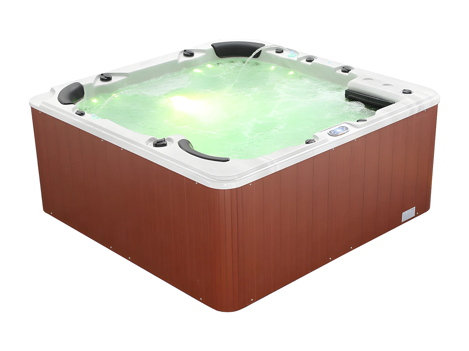 Spa voor 6 personen - wit met accessoires - Prestige gamma ULYSSE IV - 132 jets - L220 x B220 x H97 cm - Balboa-systeem