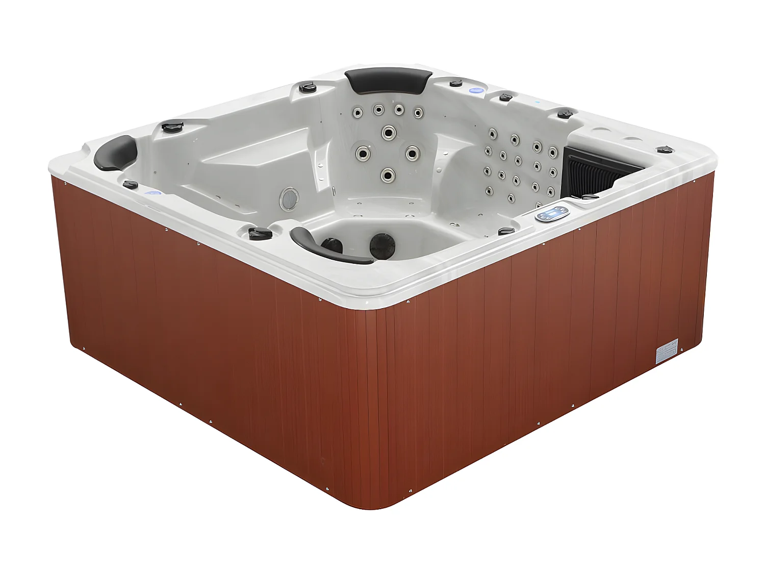 Spa voor 6 personen - wit met accessoires - Prestige gamma ULYSSE IV - 132 jets - L220 x B220 x H97 cm - Balboa-systeem