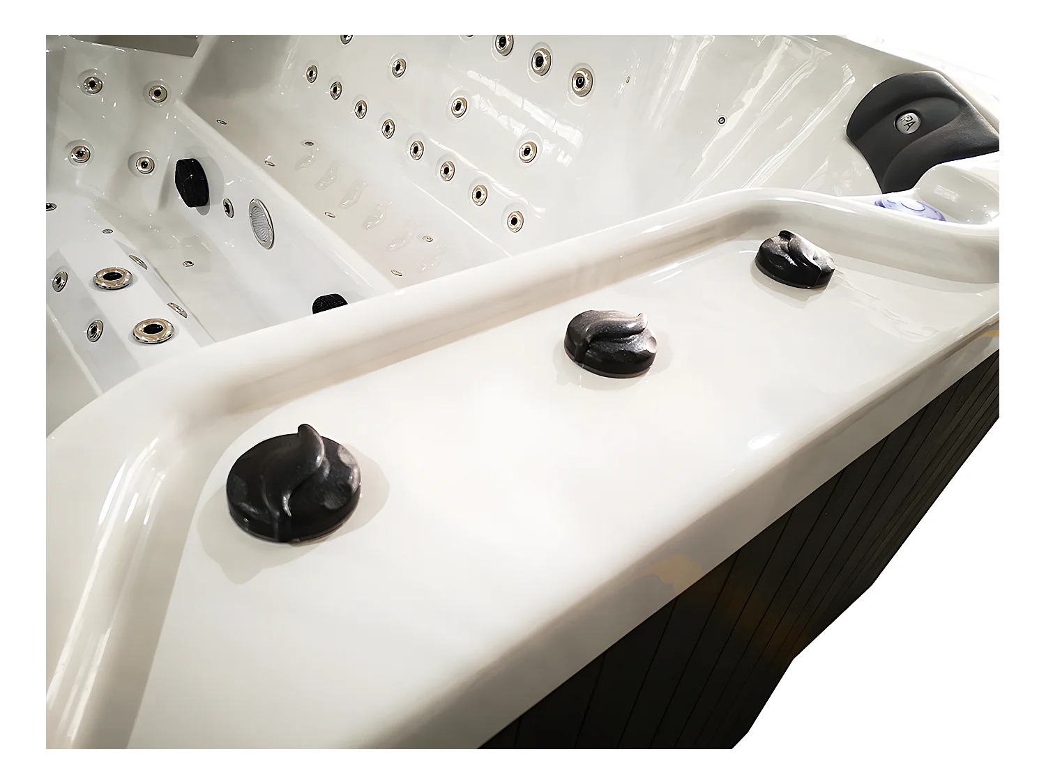 Spa voor 8 personen Prestigecollectie CYRIUS II - Parelwit