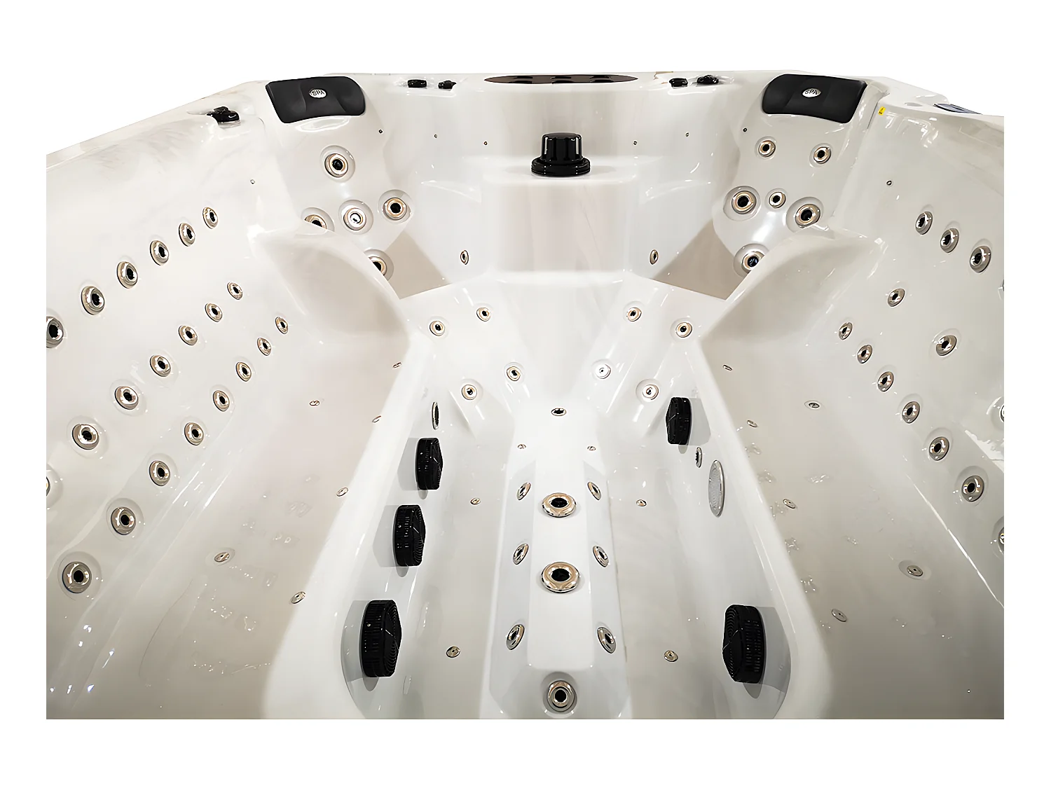 Spa voor 8 personen Prestigecollectie CYRIUS II - Parelwit