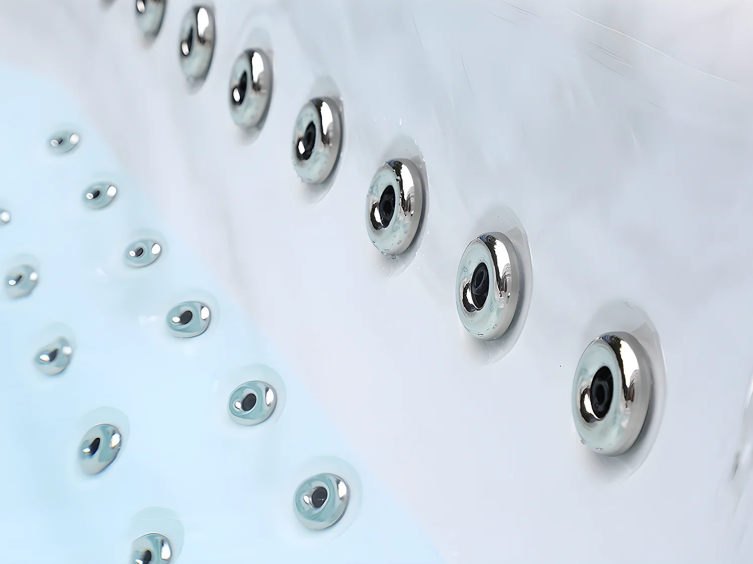 SPA 8 places blanc perlé avec accessoires - Gamme Prestige CYRIUS IV - 133 jets - L320 x P220 x H97 cm - système Balboa