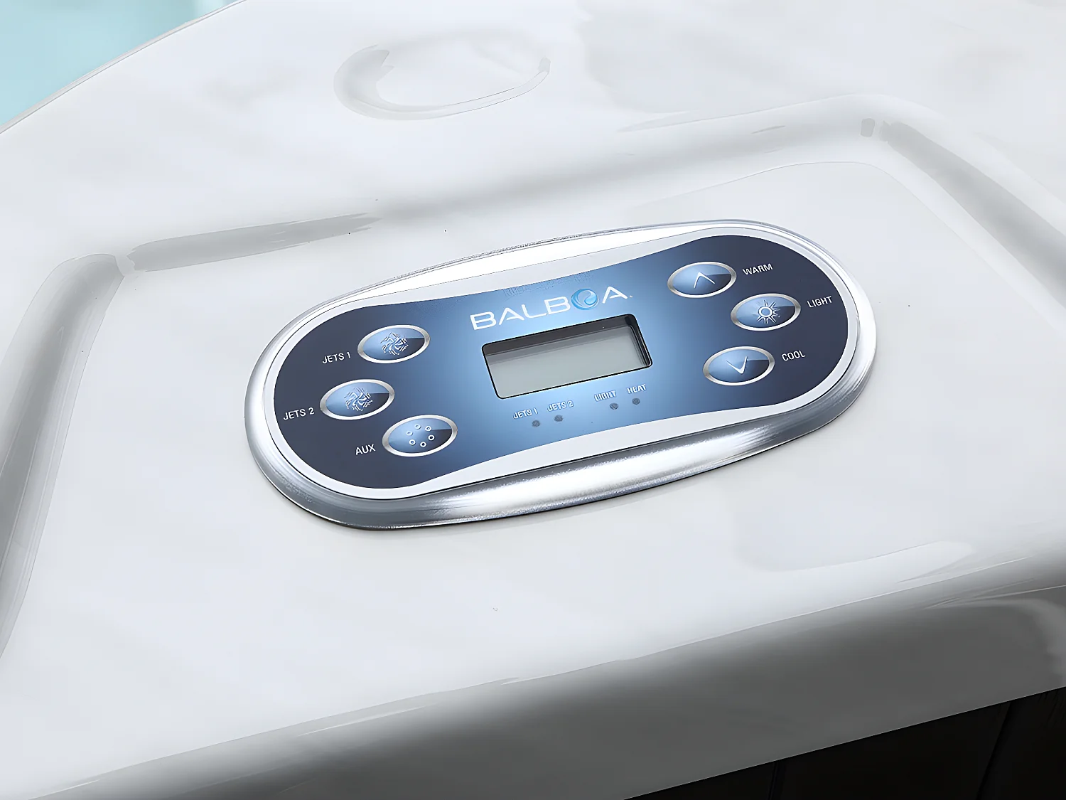 SPA 8 places blanc perlé avec accessoires - Gamme Prestige CYRIUS IV - 133 jets - L320 x P220 x H97 cm - système Balboa