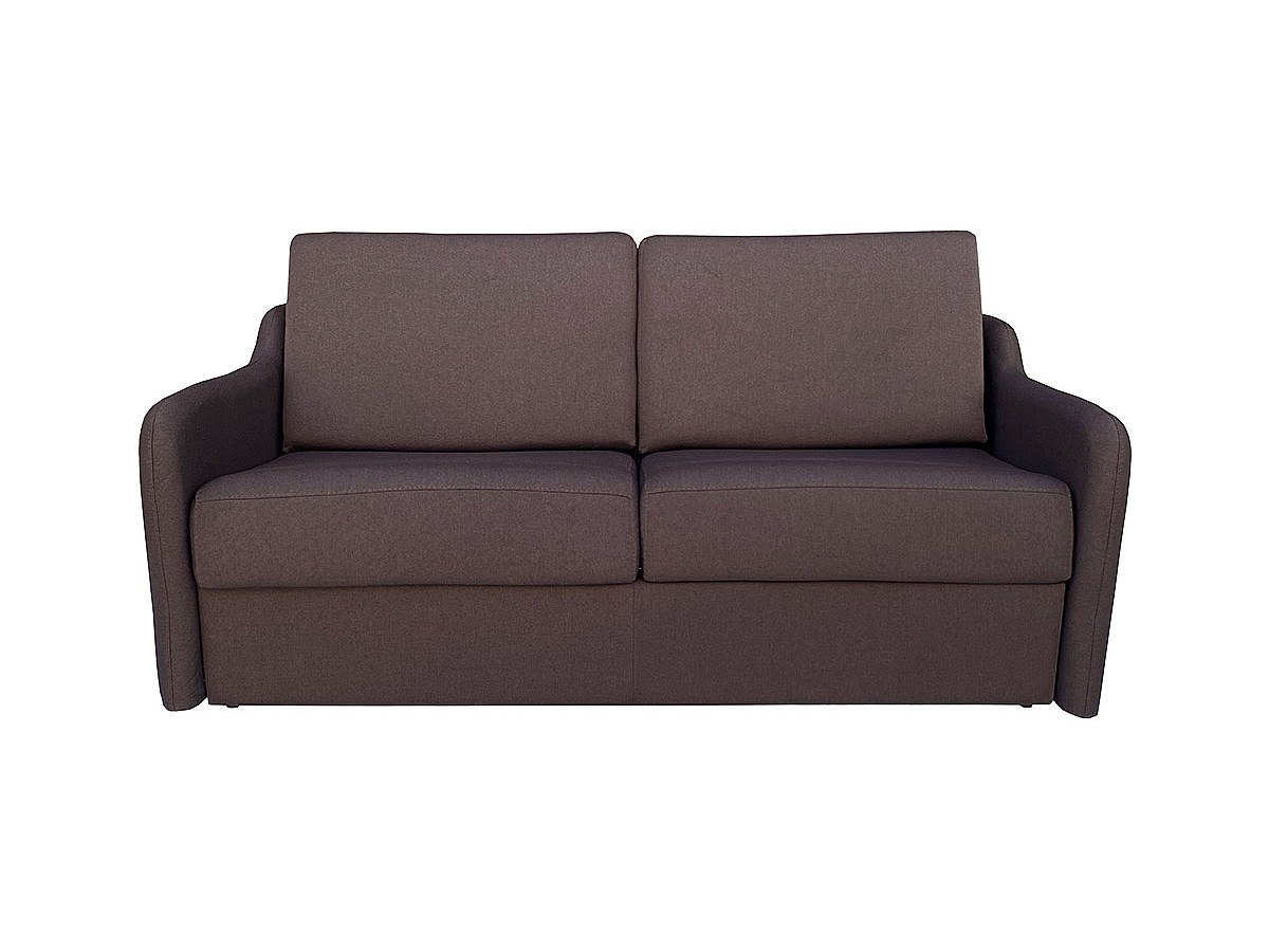 Sofá cama de 3 plazas tipo italiano tela COTIO marrón