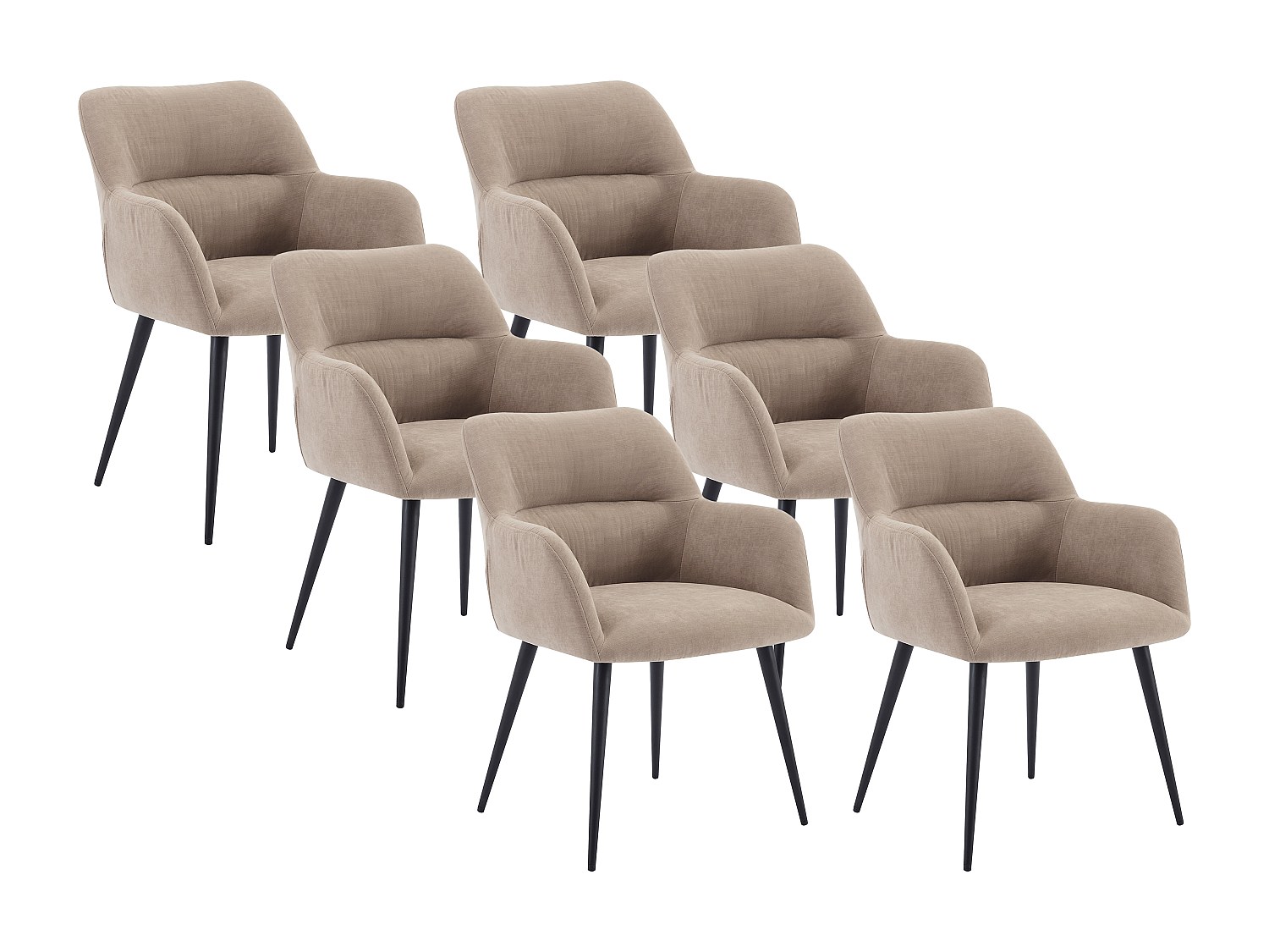 Sett med 6 stoler – Moderne
