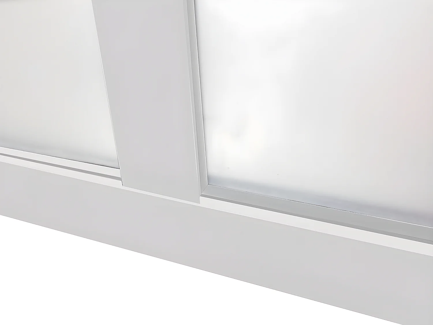 Vetrata stile industriale 180 x 130 cm in Alluminio termolaccato Bianco - BAYVIEW