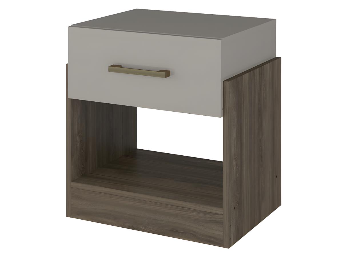 Nachttisch BODIL - Braun & Taupe jetzt günstig online kaufen