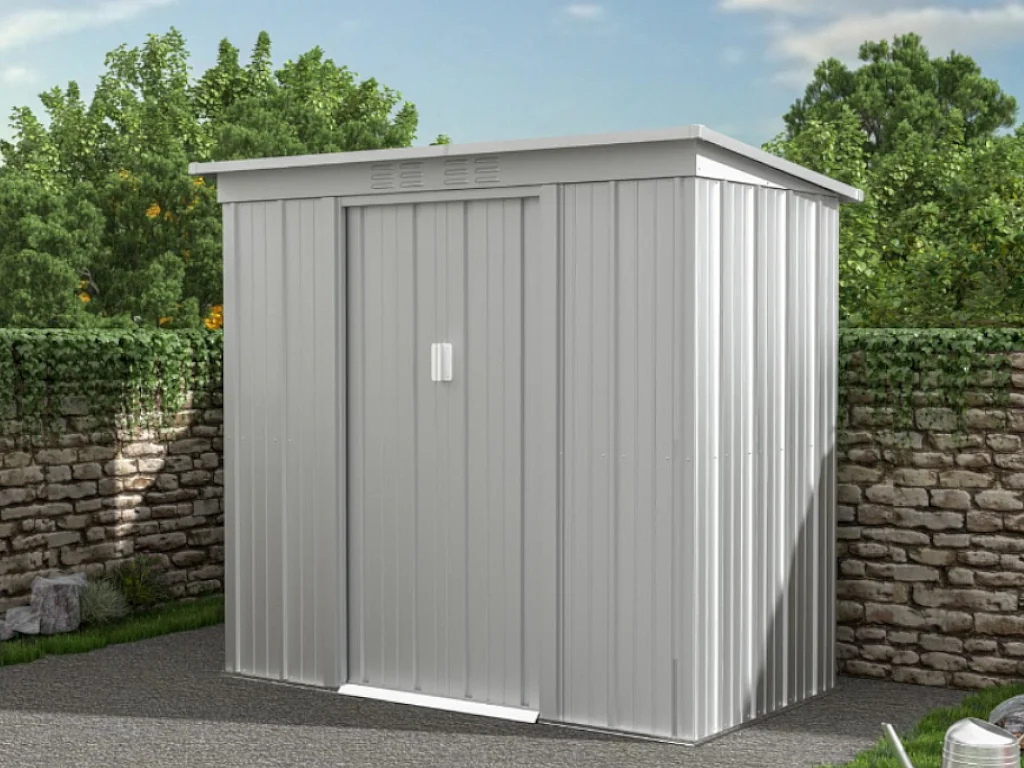 Abri de jardin métal en acier galvanisé gris 2,32 m² ACAMAR