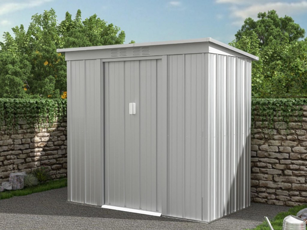 Vente-unique Gartenhaus Gerätehaus - Stahl - 2, 32 M² - Acamar