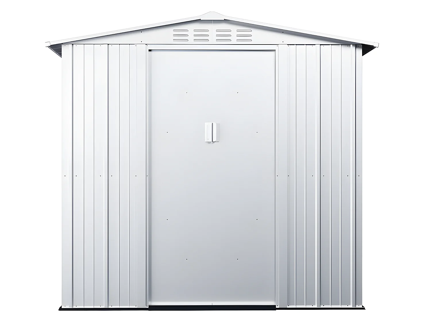 Abri de jardin métal en acier galvanisé gris 2,36 m² LINUS