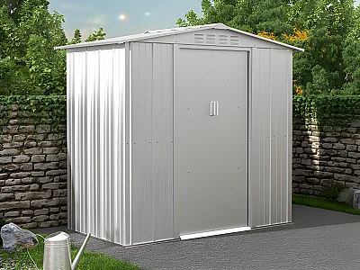 Gartenhaus Gerätehaus - Stahl - Grau - 2,36 m² - LINUS