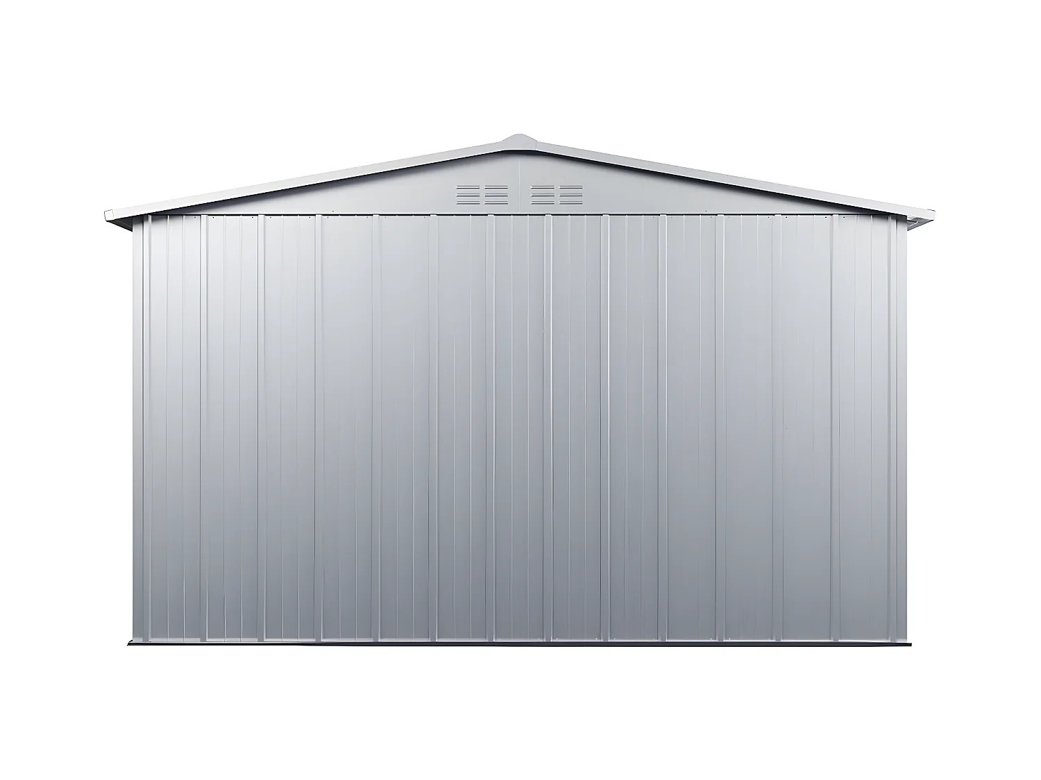 Tuinhuisje van gegalvaniseerd staal - Grijs - LINUS - 7,82 m²