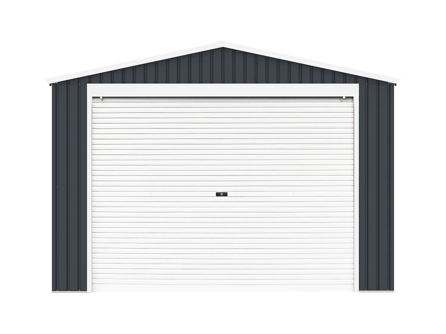 Garage mit Rolltor - 19,5 m² - Stahl - Grau -  OCTOU
