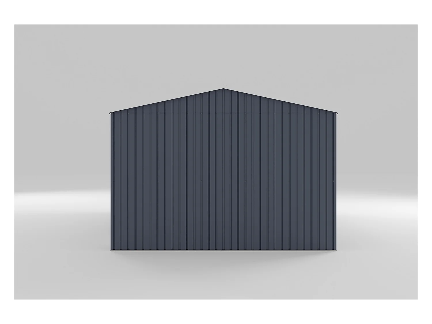 Garage mit Rolltor - 19,5 m² - Stahl - Grau -  OCTOU