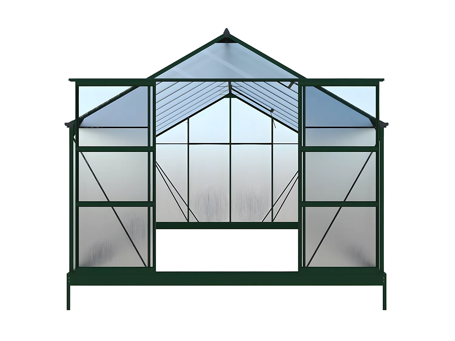 Tuinkas van polycarbonaat 16,8 m² IXORA met basis