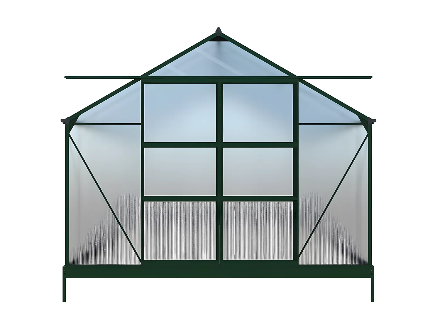 Tuinkas van polycarbonaat 16,8 m² IXORA met basis