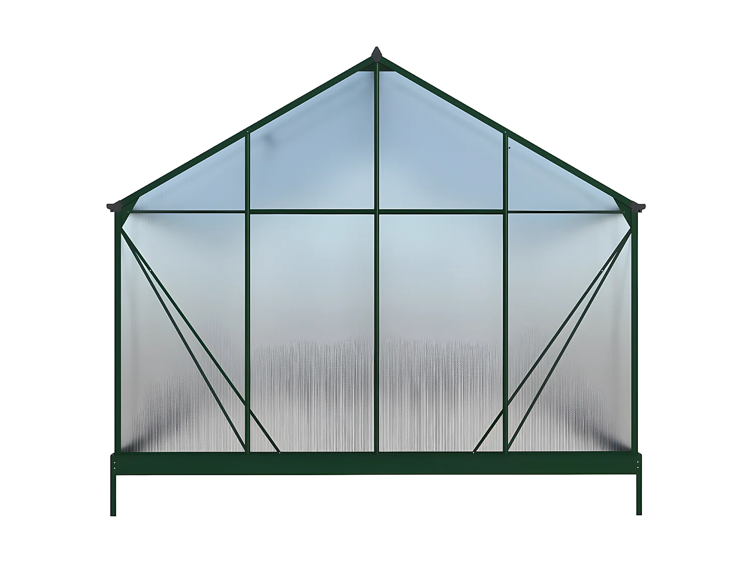 Tuinkas van polycarbonaat 16,8 m² IXORA met basis