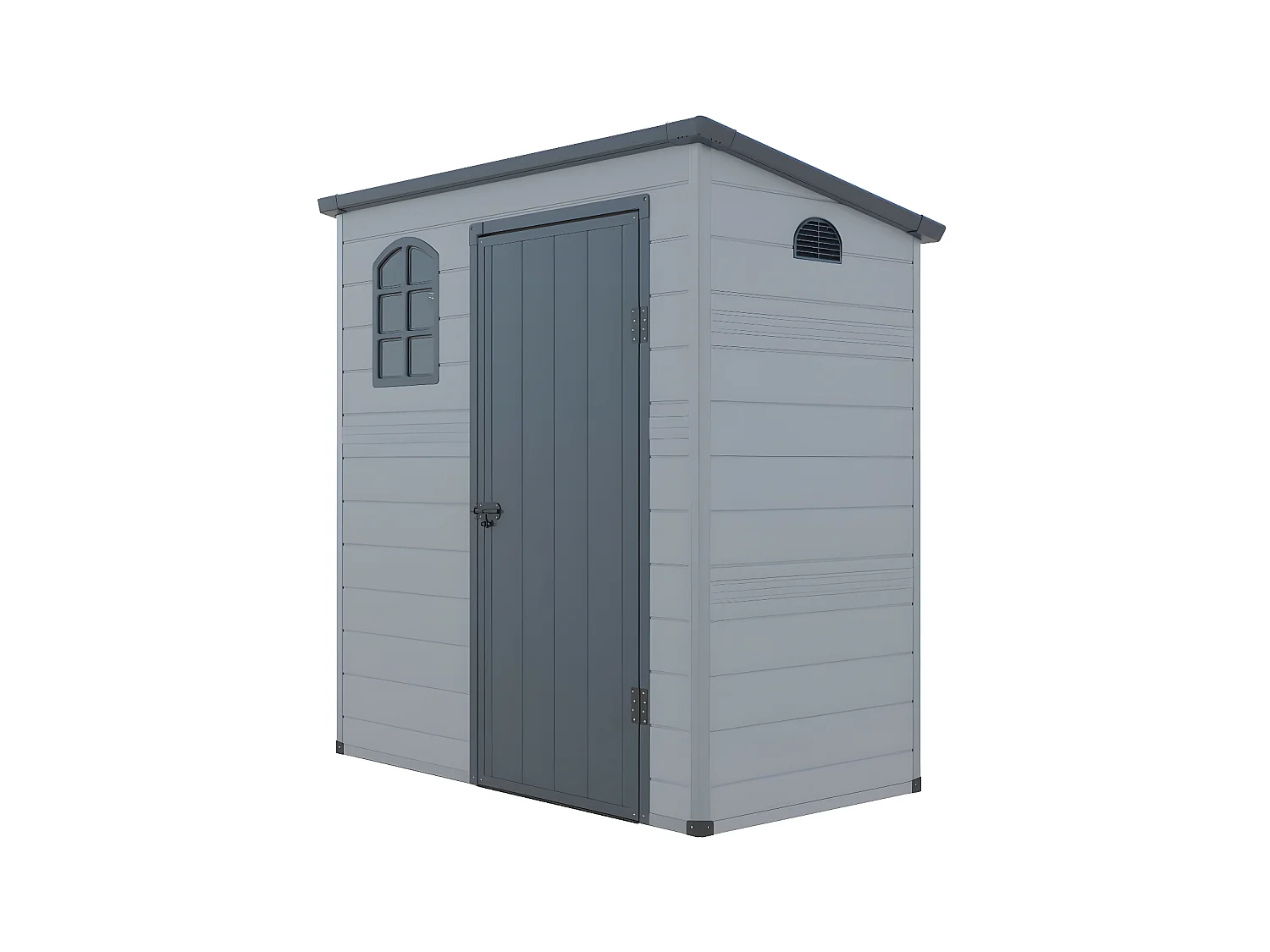 Gartenhaus Gerätehaus - 2,12 m² - Kunstharz - Anthrazit - NERIO