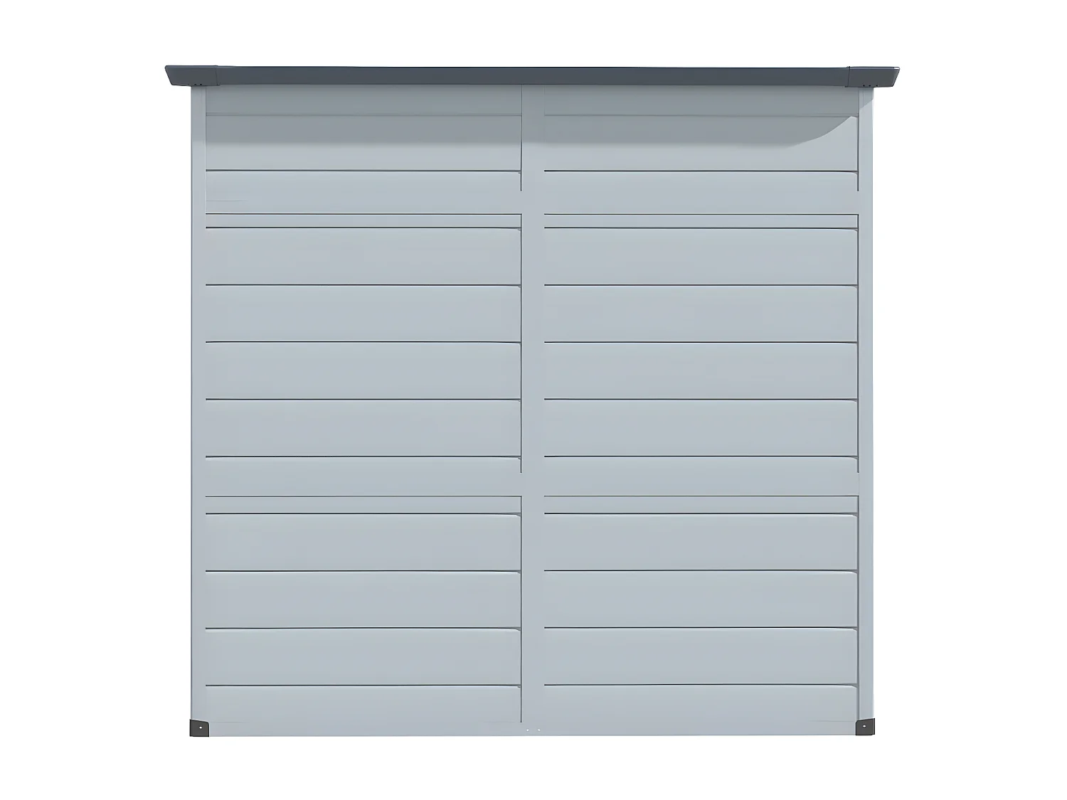 Abri de jardin en résine gris clair 2,09 m² NERIO