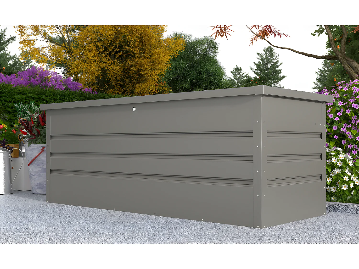 Tuinkist in gegalvaniseerd staal TOMASO - 582L