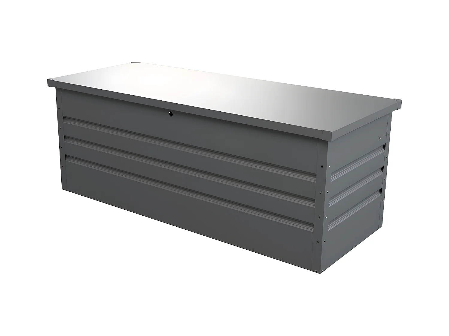 Grå galvanisert stål hageoppbevaringskiste - 582L - TOMASO