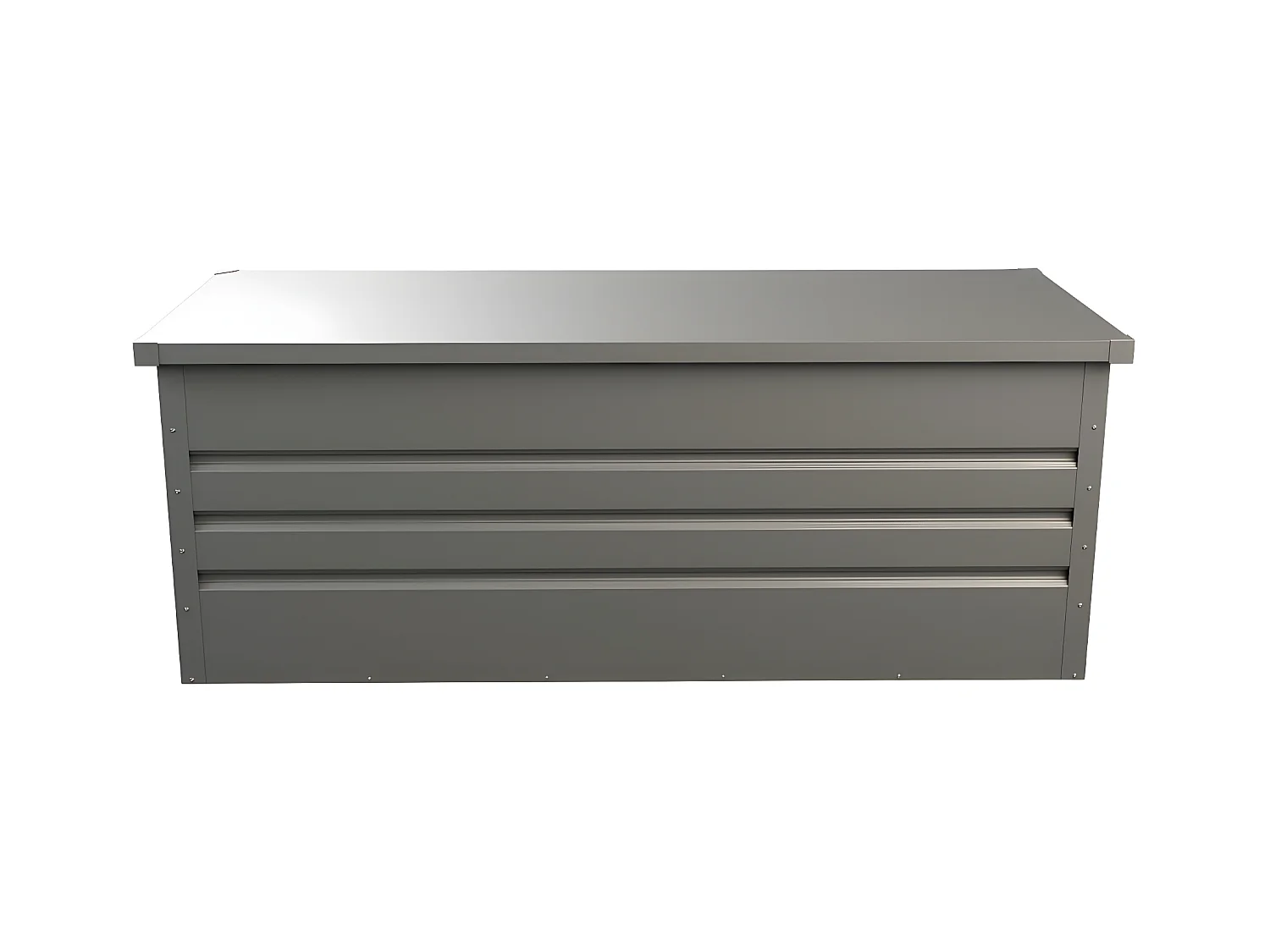 Grå galvanisert stål hageoppbevaringskiste - 582L - TOMASO