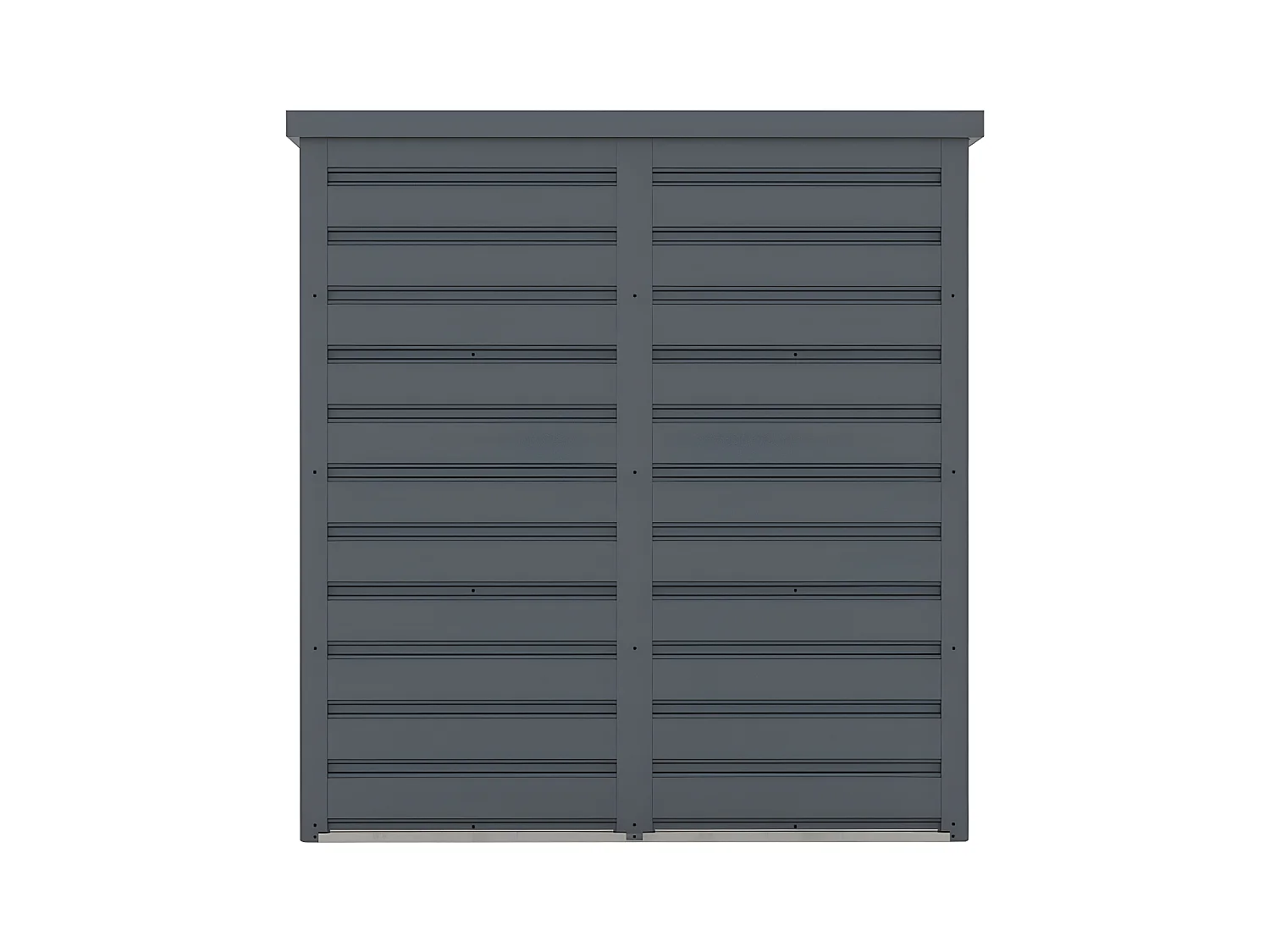 Armario de jardín de acero galvanizado gris REIVAX - 1,31 m3 - Ancho 120 x Prof. 80 x Alt. 131 cm