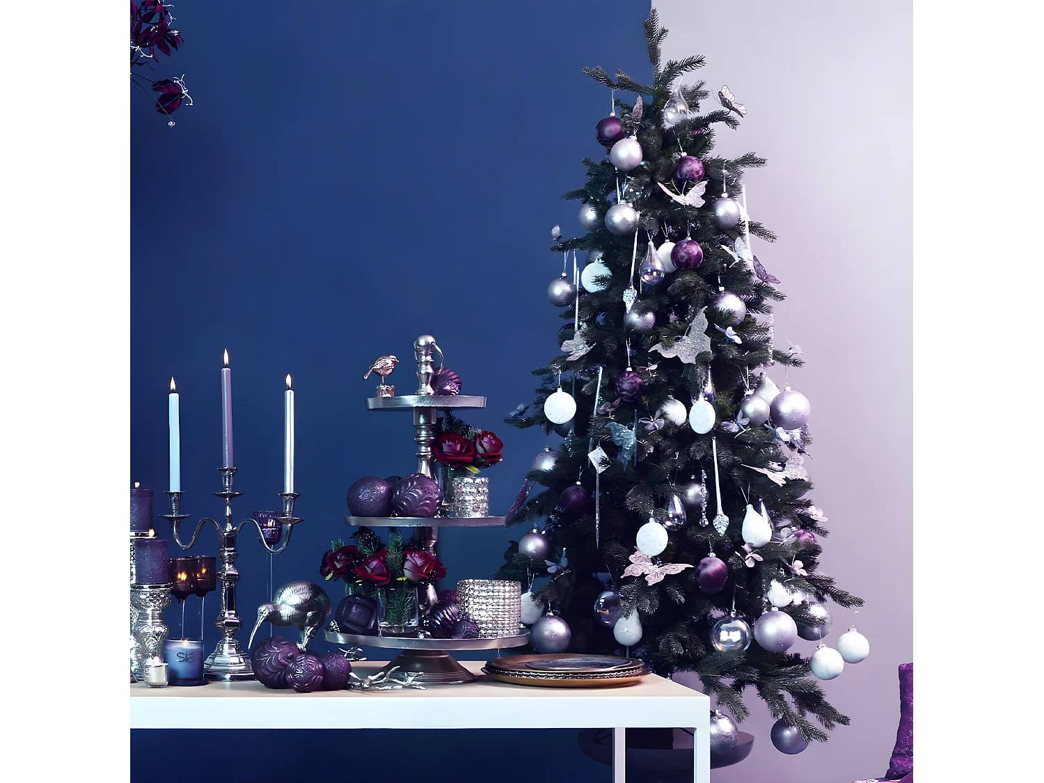 Clips Papillons - Violet