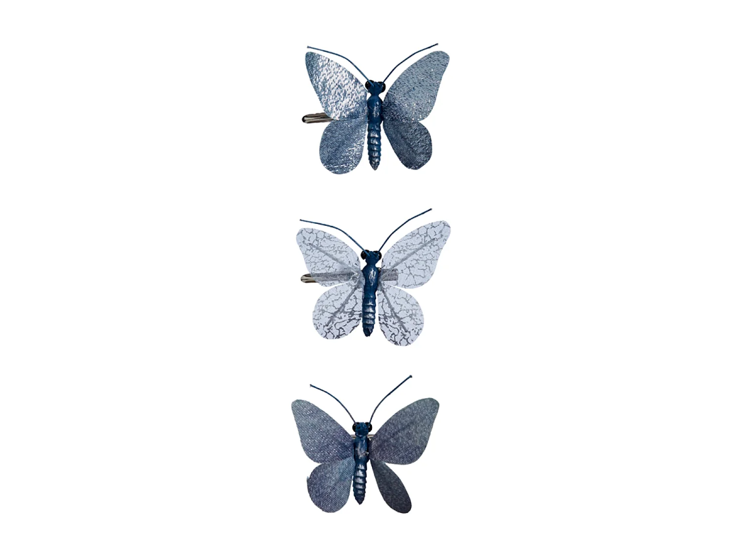 Clips Papillons - Violet