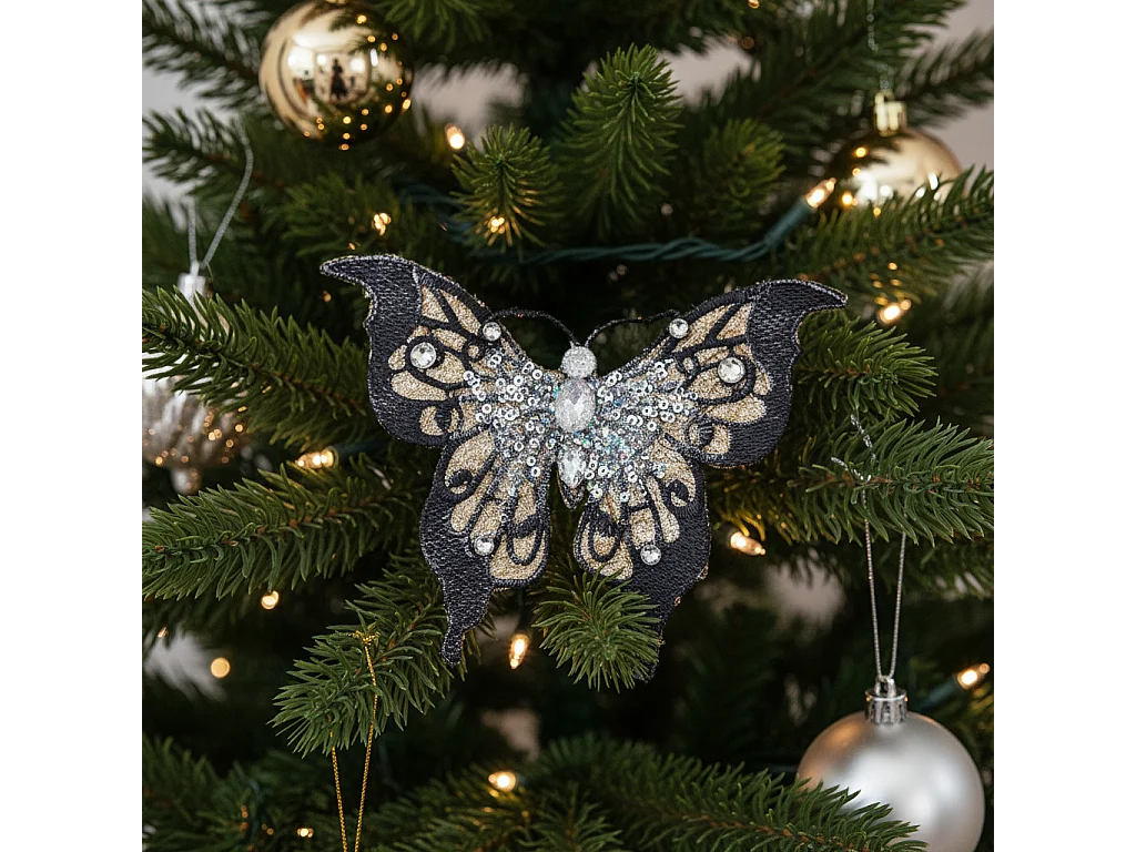 Clip Papillon - Noir