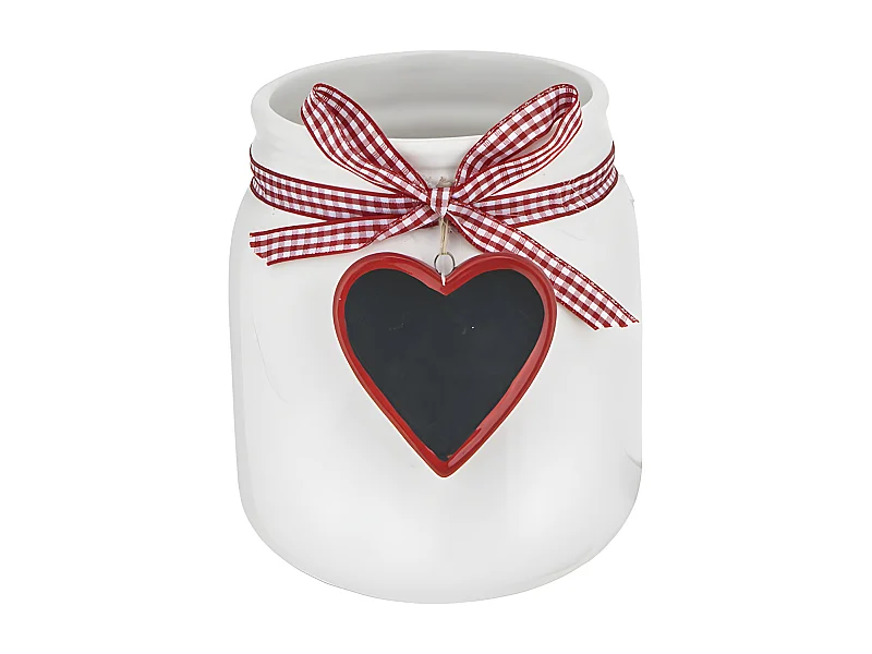 Cache-Pot Coeur - Blanc